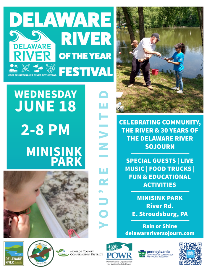 Delaware River of the year Festival Flyer.